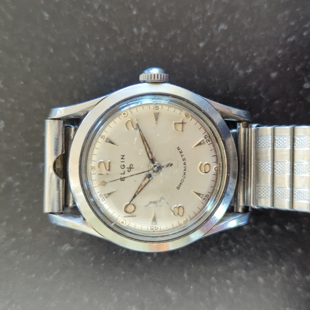 Elgin Shockmaster mechanical watch